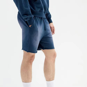 Pantalones Cortos para Hombre con Lavado Ácido, Tela Lavada Retro, Ajuste Cómodo, Estilo Casual, Ropa Urbana de Verano, Diseño Moderno, Cintura Elástica - Product Image 2