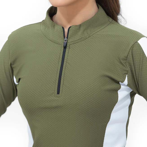 Veste de yoga pour femme en gros OEM, respirante, à manches longues avec poches, couleur personnalisable - Product Image 3