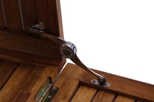 Boîte de rangement de jardin en bois, fabriquée en bois massif, offrant une solution de rangement extérieur sécurisée et organisée - Product Image 5