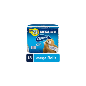 CharminUltra Soft Touch Toilet <b>Paper</b>, 24 Family Mega <b>Rolls</b> 123 Regular <b>Rolls</b> - Product Image 6