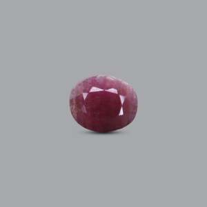 Natural Pink Ruby Loose Gemstone 7.5 Carat Pear Oval Faceted for Fine Jewelry - Product Image 1