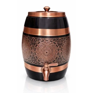Increíble Dispensador de Agua de Cobre con Tapa, Diseño Bohemio, Gran Capacidad, para Uso Doméstico - Product Image 1