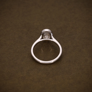 Anillo de Compromiso con Diamante Cultivado en Laboratorio de Corte Ovalado, Anillo de Promesa con Diamante Solitario Certificado VVS2, Joyería de Oro de 18K para Mujer - Product Image 4