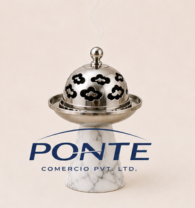 Luxury Natural Marble <b>Bakhoor</b> Burner with Stainless Steel Lid Handcrafted Modern Arabic <b>Oud</b> Censer for Home Decoration - Product Image 4
