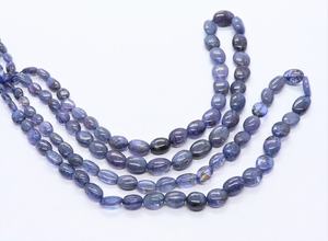 Perles ovales lisses en Tanzanite naturelle AAA 5x7-7x10 MM, perles ovales en pierre précieuse Tanzanite, 16 pouces, perles en Tanzanite bleu violet naturel - Product Image 5