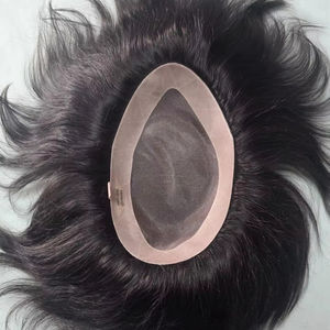 Taz Hair Bangladesh's High Quality Indian Hair <b>Wig</b> for <b>Men</b> Deep Wave Style Soft Mono Base Toupee Bangladeshi Hair System - Product Image 3