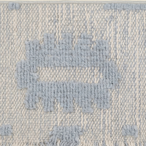 Alfombra Persa Moderna con Medallón, Tejida a Mano, de Lana Azul Grisáceo Misty Palace, Antideslizante y Ecológica, para Sala de Estar, Dormitorio, Hotel - Product Image 3