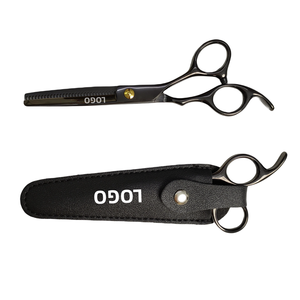 Tijeras Profesionales para Adelgazar el Cabello, Acero Inoxidable 4Cr13, 28 Dientes, Mango de Cerámica, para Diestros, Mango Largo, Uso en Salón - Product Image 4