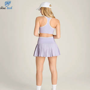 Conjunto de Falda de Tenis para Mujer, Logotipo Personalizado, Sujetador Deportivo, Ropa Deportiva para Gimnasio, Secado Rápido, Transpirable, para Entrenamiento y Running - Product Image 2