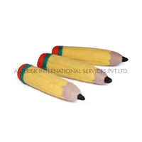 Ensemble de crayons en feutre de laine pure de Nouvelle-Zélande 100% faits à la main de qualité supérieure, 4 pièces, unisexe, ornement de Noël, jouets éducatifs, 2-4 ans, couleurs variées