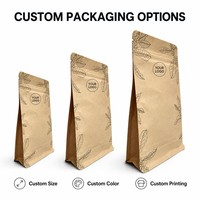 Sachets de café imprimés sur mesure, pochettes verticales numériques à fermeture éclair pour grains de café torréfiés, café moulu et emballage pour torréfacteurs