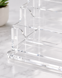 Clear Acrylic Business Card Holder for Desk Transparent Name Card Holder <b>Display</b> Stand Lucite Countertop Desk Organizer - Product Image 2