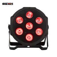 SHEHDS 7x12W RGBW 4 en 1 Par LED DMX Luz de Escenario para DJ, Bodas, Fiestas y Eventos