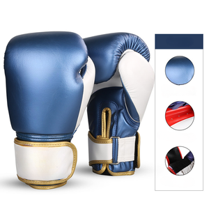 Wholesale Boxing Training Gloves Genuine Leather Sparring Gloves Custom Logo Adjustable Wrist <b>Strap</b> for Adults Training Sparring - Product Image 1
