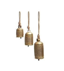 Ornement de cloche de Noël en métal pour la décoration de l'arbre de Noël, accessoires décoratifs festifs saisonniers pour la maison et les fêtes - Product Image 2