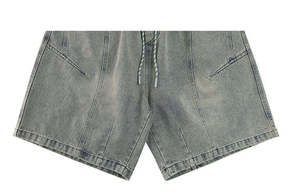 Shorts de Mezclilla para Hombre, Corte Boyfriend, Cintura Media, Casuales, Transpirables, para Verano - Product Image 3