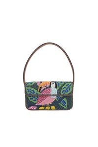 Sac à bandoulière en perles de style animalier, logo personnalisé, broderie perlée, sac à main avec design en perles - Product Image 6