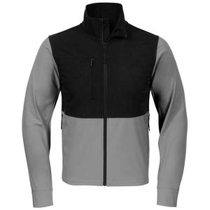 Veste Softshell de sport décontractée pour homme, doublée polaire d'hiver, logo personnalisé, deux couleurs combinées, légère, dernier motif avec logo - Product Image 1