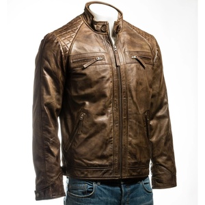 Stylish <b>Leather</b> <b>Jacket</b> for <b>Men</b>, Custom Color 100% <b>Leather</b> <b>Men's</b> <b>Jacket</b> Custom Slim <b>Leather</b> <b>Jackets</b> Winter Design - Product Image 1