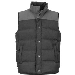 Chaleco Acolchado Rojo con Capucha y Ribete de Piel, Chaqueta Casual de Invierno de Poliéster Resistente al Viento, Cierre de Cremallera, Unisex - Product Image 2