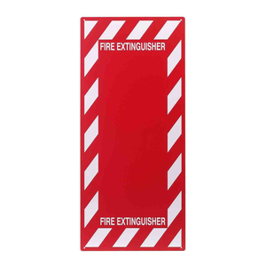 Placa de señalización para extintor de incendios Brady: Señalización de pared duradera para instalaciones interiores y exteriores - Product Image 3