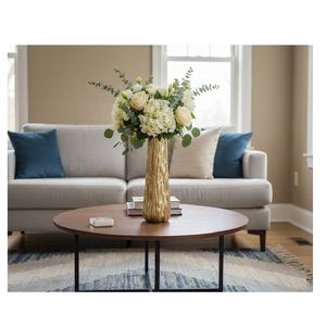 Nuevo Jarrón de Aluminio Hecho a Mano, Moderno, Plateado, para Mesa y Suelo, Decoración para Sala de Estar, Comedor, Centro de Mesa con Flores - Product Image 3