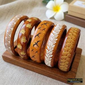 Joyería de Madera Artística, Brazaletes con Dijes de Madera Únicos, Hechos a Mano, Estilo Vintage, Joyería de Diseño - Product Image 4