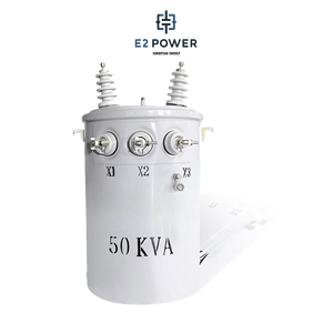 Transformador de Distribución Monofásico de 10kVA-500kVA, 60Hz, Sumergido en Aceite, de Dos Bobinados, Montado en Poste, Transformador Aéreo - Product Image 1