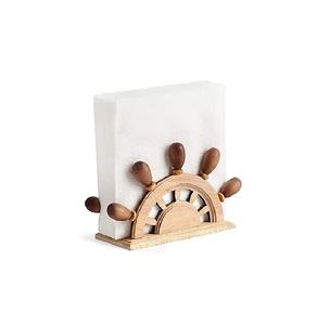 ที่วางกระดาษทิชชูรูปพวงมาลัยเรือ ที่ใส่กระดาษเช็ดปากสไตล์วินเทจ อเนกประสงค์ ทนทาน ทั้งแบบเรียบง่ายและทันสมัย - Product Image 1