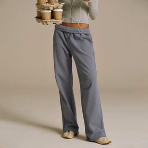 Nesta Sports Hot Selling Women’s Autumn <b>Jogger</b> Pants Casual Plain Cotton <b>Polyester</b> Oversized Loose Fit Drawstring Breathable - Product Image 1