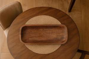 Porte-bougie rectangulaire fait main en bois de couleur charbon de bois, style rustique et campagnard, rempli de cire, centre de table pour la décoration intérieure - Product Image 6