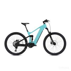 Vélo électrique en fibre de carbone avec pneus 29/27,5 2.4, double suspension, moteur central octogonal 500W, batterie lithium 48V 15Ah - Product Image 3