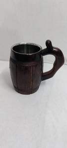 Encantadoras Tazas de Madera Ideales para Regalar en Cumpleaños, Bodas, Aniversarios y Ocasiones Festivas, Madera Natural - Product Image 2