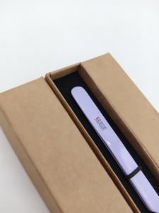 Pince à épiler en acier inoxydable de haute qualité, nouvelle, incurvée, avec revêtement en poudre violette et pointe dorée, pour extensions de cils, logo personnalisé, instrument de beauté - Product Image 6