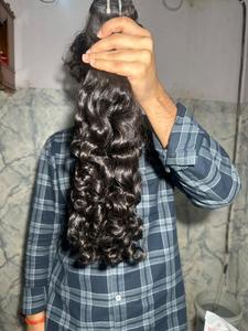 Extensiones de cabello humano virgen indio rizado de doble trama, de moda, del fabricante y proveedor indio, de alta calidad y gran demanda. - Product Image 4