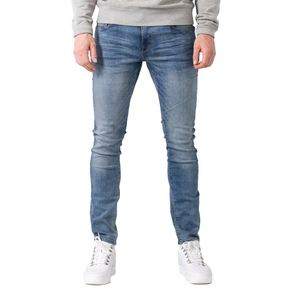 Custom Logo New Straight Casual Breathable Wear Cotton Washed Vintage for Men <b>Denim</b> Jeans Pants - Product Image 4