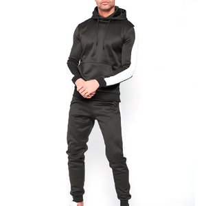 Conjunto Deportivo de 2 Piezas para Hombre, Color Gris, con Capucha, Manga Larga, Bloques de Color, Estilo Casual, con Bolsillos Laterales, Corte Regular, Estilo Otoñal - Product Image 6