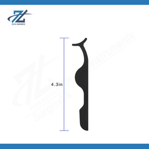 Pince à épiler pour extensions de cils à prise souple, en acier inoxydable, antistatique, à pointe fine, applicateur de cils, outil de beauté de précision, professionnel - Product Image 5