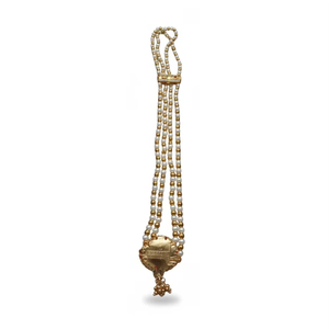 Collier Moti Mala en perles naturelles, chaîne en corde, fait main, bijoux de mariage unisexe, achat en gros - Product Image 6