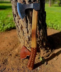 Product palace LLC Hot Selling industrial Design Handmade Hand-Forged High Carbon Steel Vikings Axe Custom OEM Ashwood Handle - Product Image 6