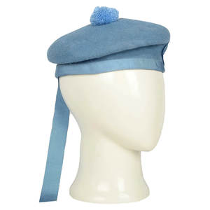 Casquette Balmoral en laine bleu ciel 100% laine, bonnet écossais, chapeau traditionnel des Highlands, fait main, héritage - Product Image 3