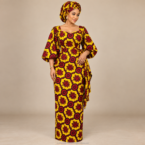 Premium Ankara Wax Print Fabric African Traditional Textile for Women Dress Apparel Sewing and Fashion - Product Image 2