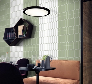 Azulejos de porcelana cromáticos de gran formato, baldosas cerámicas de cuerpo completo para proyectos arquitectónicos y superficies interiores creativas - Product Image 2