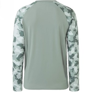 เสื้อฟิตเนสผู้ชายลายพรางแขนยาวผ้าโพลีเอสเตอร์และคอตตอนแบบซับลิเมชั่น ดีไซน์ใหม่ขายดี - Product Image 2