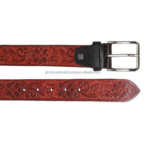 Gran oferta de alta calidad, hebilla de Pin informal, cinturón genuino de piel de vaca grabado para hombre, cinturón de herramientas de cuero occidental para vaquero - Product Image 6