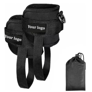 Sangles de cheville personnalisables Geo Brother Co, légères, rembourrées en caoutchouc, légèrement extensibles, avec fermeture à boucle pour la musculation avec câble - Product Image 5