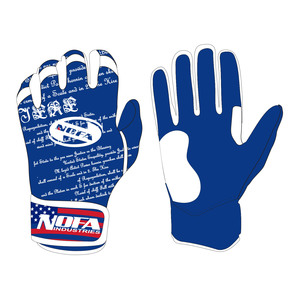 Gants de frappeur de baseball personnalisés en cuir, haute adhérence, rembourrés, ambidextres, fermeture à boucle - Product Image 1