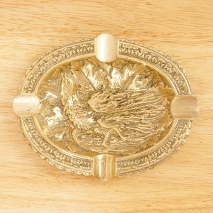 Cenicero Redondo Vintage de Aluminio Sólido sin Humo con Diseño de Pájaro, Accesorio Decorativo Premium para Fumar - Product Image 4