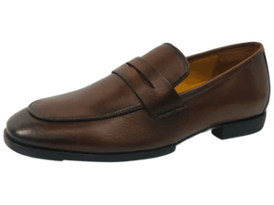 Mocasines de Cuero Marrón para Hombre Dlords, con Punta Descubierta, Acolchados, con Absorción de Impactos, para Oficina y Trabajo, Suela de Goma, Diseño Sólido, EVA - Product Image 3