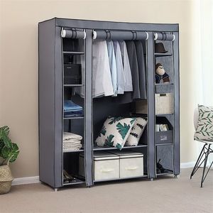 Portable <b>Clothes</b> Closet Wardrobe <b>Storage</b> Organizer Non-Woven Fabric Quick Easy Assembly Extra Strong Durable Foldable Design - Product Image 3